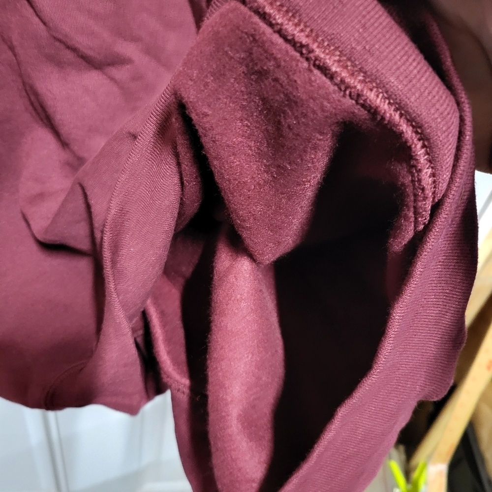 VTG Y2k Jerzees Burgundy Red Wine Country Vineyard Art Pullover Sweatshirt XL - Picture 10 of 11